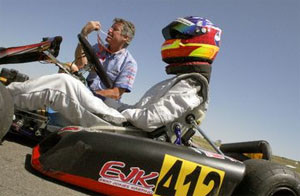 Michael Self competeing at the 2007 Champ Car Rotax Kart Challenge Grand Nationals